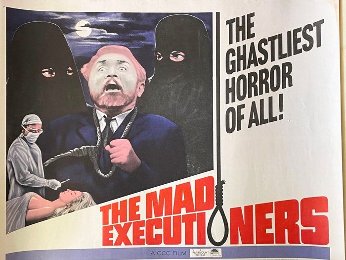 Lot 480: The Mad Executioners 1963 vintage movie poster