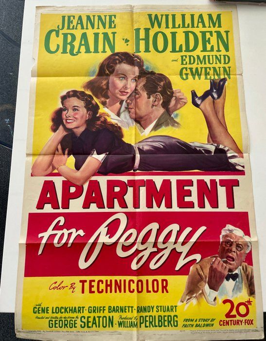 Lot 490: Apartment for Peggy 1948 vintage movie poster
