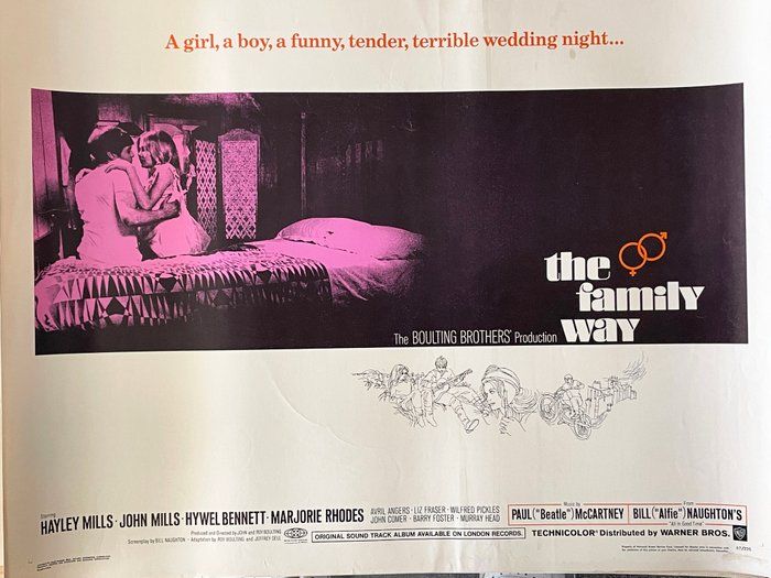 Lot 547: The Family Way 1966 vintage movie poster