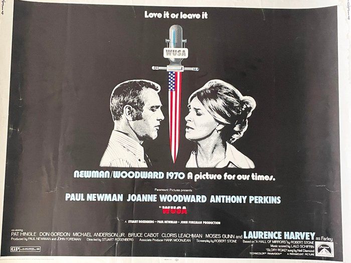 Lot 594: WUSA 1970 vintage movie poster