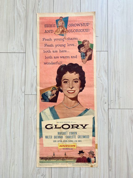 Lot 599: Glory original 1955 vintage insert movie poster