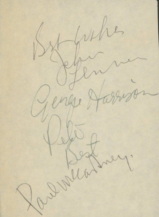 Lot 37: The Beatles signature cut. GFA Authenticated