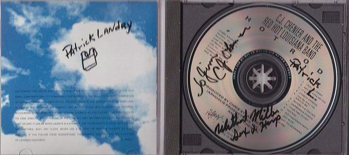 Lot 54: CJ Chenier band  signed CD