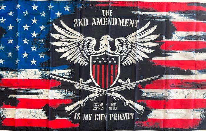Lot 58: 2nd Amendment American flag