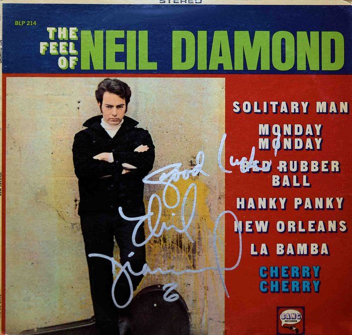 Lot 60: Neil Diamond The Feel of signed album