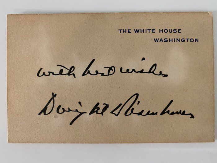 Lot 73: Dwight D. Eisenhower original signature