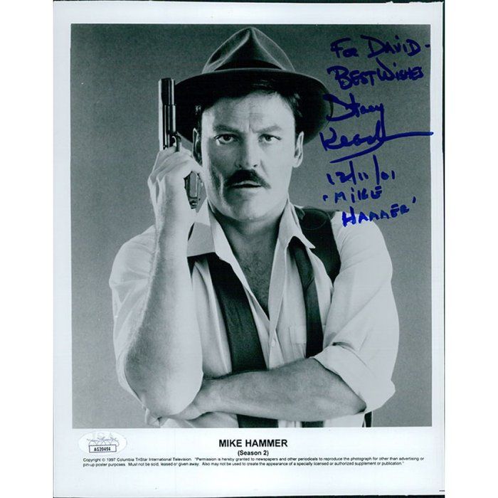 Lot 111: Mike Hammer Actor Stacy Keach Signed Photo JSA Authenticated