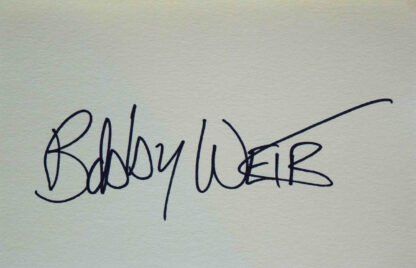 Lot 112: Bobby Weir Grateful Dead Signature Strip