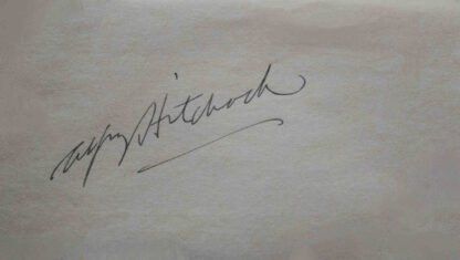 Lot 128: Alfred Hitchcock Signature Strip