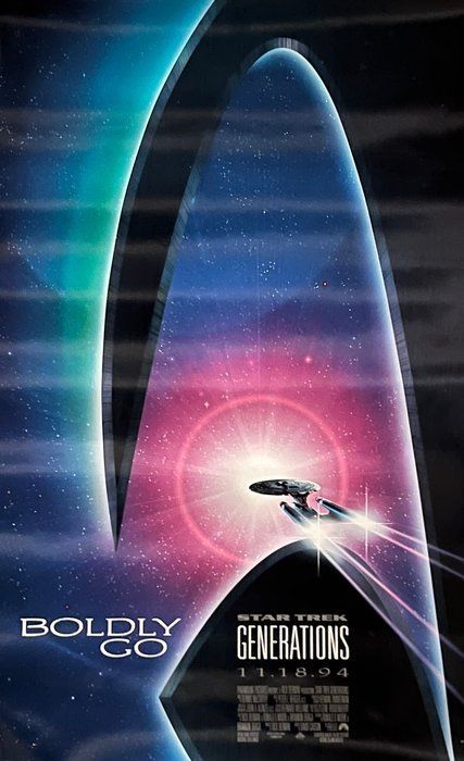 Lot 135: Star Trek Generations original mini poster