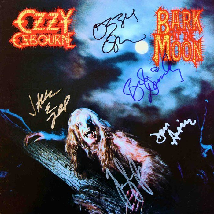 Lot 138: Ozzy Ozbourne signed Bark At The Moon album