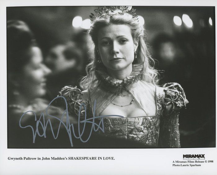 Lot 143: Shakespeare in Love Gwyneth Paltrow signed photo. GFA Authenticated