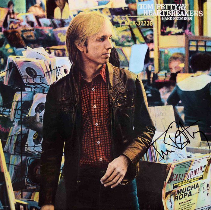 Lot 145: Tom Petty signed Hard Promises album