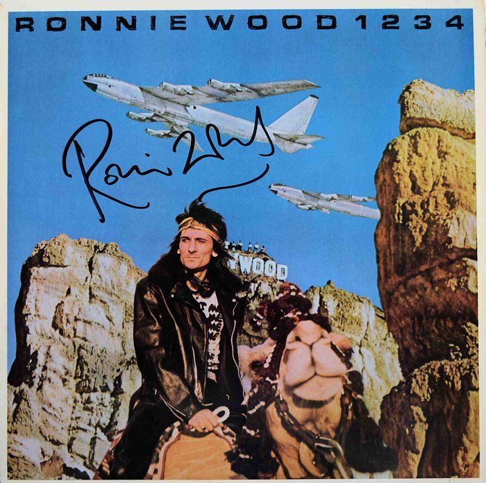 Lot 169: The Rolling Stones Ronnie Wood 1234 signed album