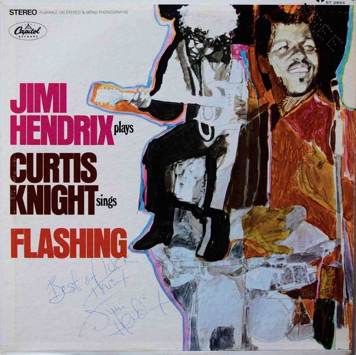 Lot 184: Jimi Hendrix 1968 Flashing signed album