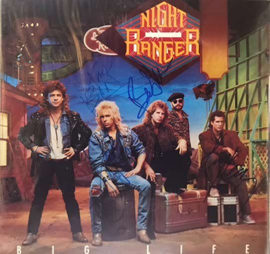 Lot 188: Night Ranger Big Life band signed album