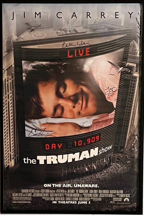 Lot 190: The Truman Show cast signed poster