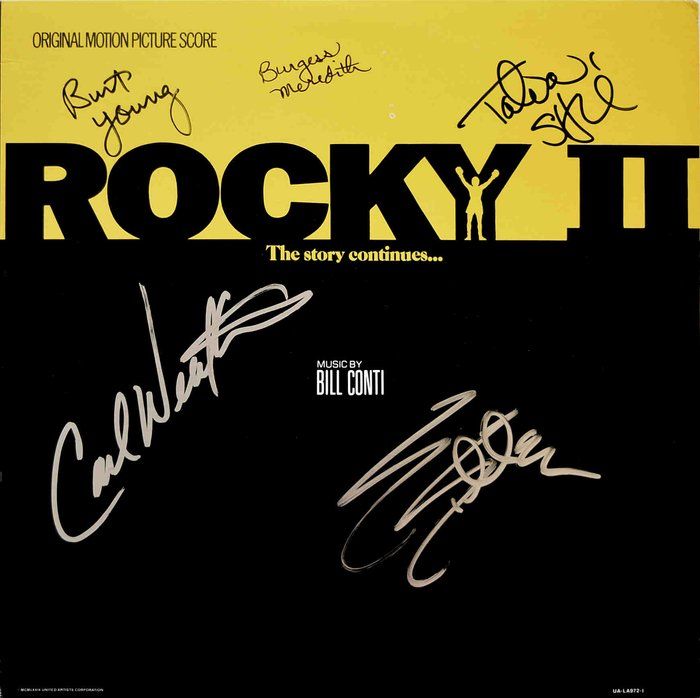 Lot 213: Rocky II cast signed original soundtrack