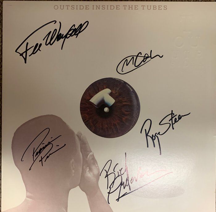 Lot 232: The Tubes Outside Inside signed album. GFA Authenticated