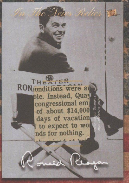Lot 237: Ronald Reagan newspaper relic