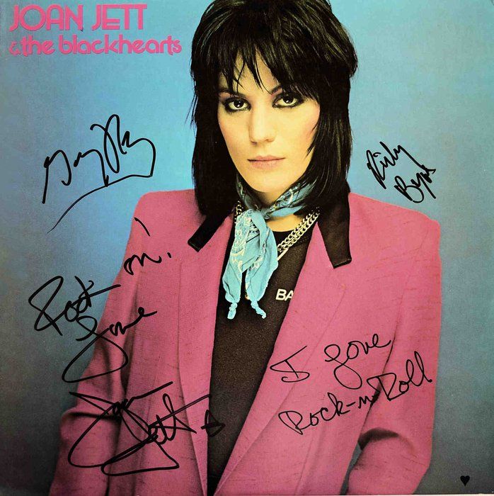 Lot 258: Joan Jett & The Blackhearts I Love Rock N’ Roll signed album