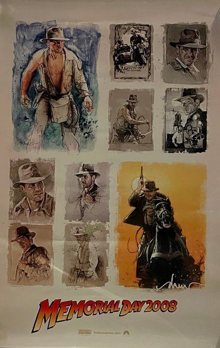 Lot 280: Indiana Jones And The Kingdom Of The Crystal Skull original mini poster