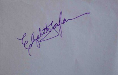 Lot 294: Elizabeth Taylor Signature Strip