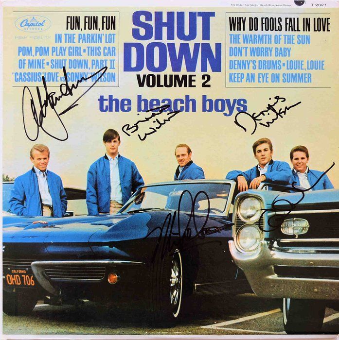Lot 296: The Beach Boys Shut Down Volume 2 signed Album