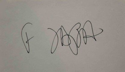 Lot 301: Frank Zappa Signature Slip
