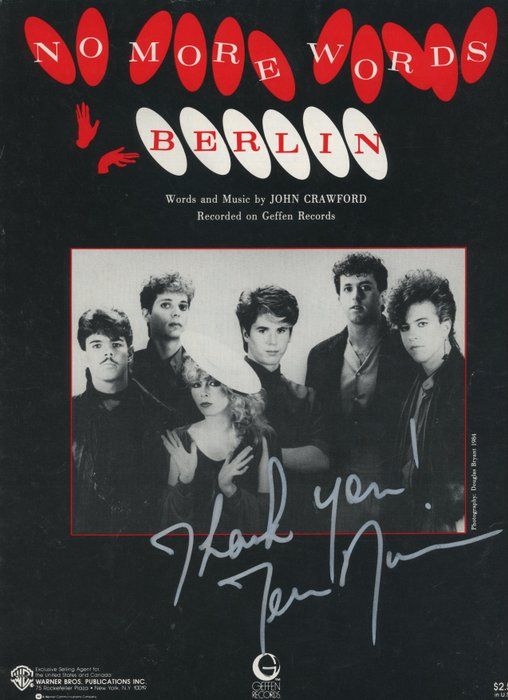 Lot 302: Berlin signed music sheet