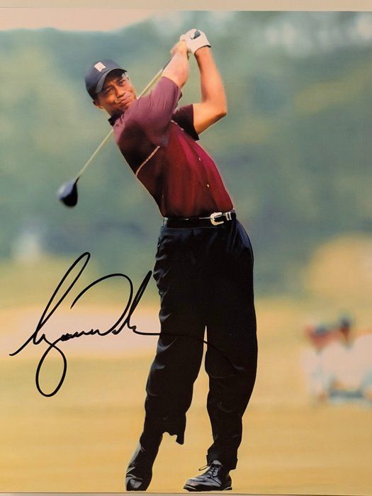 Lot 306: Tiger Woods signed photo