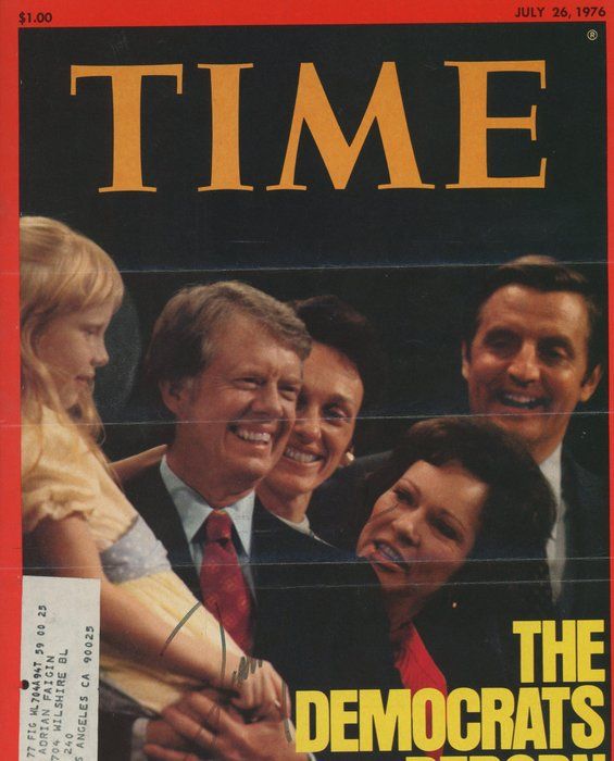 Lot 324: Jimmy Carter signed Time magazine. GFA Authenticated