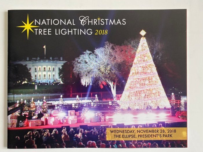 Lot 329: National Christmas Tree Lighting 2018 unsigned booklet