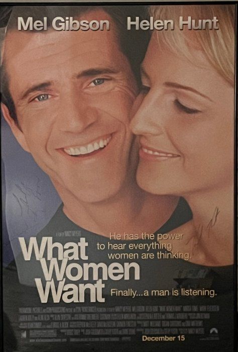 Lot 354: What Women Want cast signed movie poster