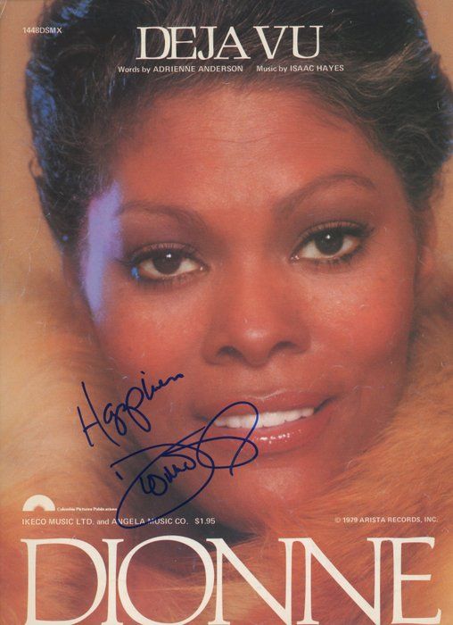 Lot 366: Dionne Warwick signed sheet music. GFA Authenticated