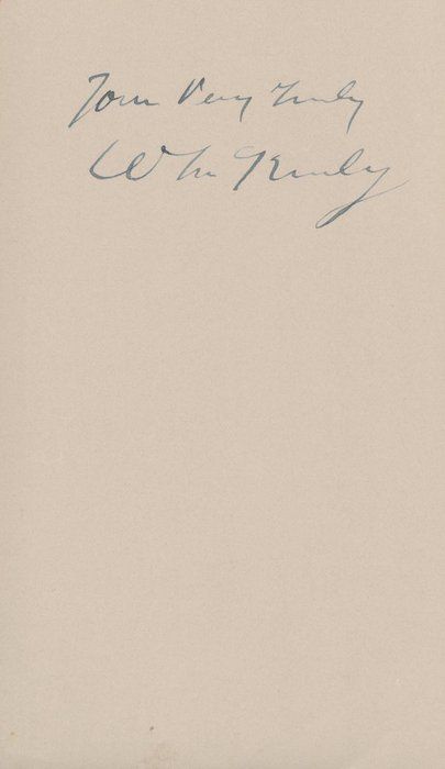 Lot 368: William McKinley signature cut. GFA Authenticated