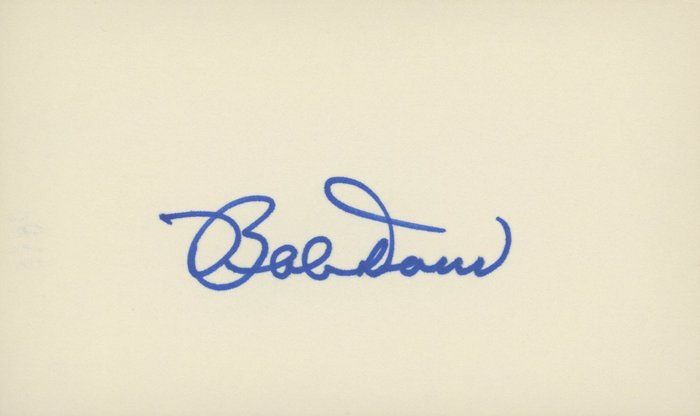 Lot 393: Boston Red Sox @nd Baseman Bob Doerr original signature