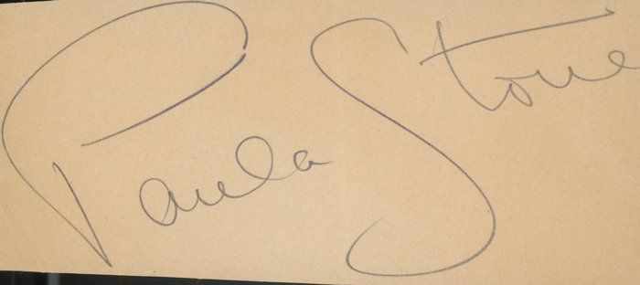 Lot 4: Hopalong Cassidy's Paula Stone signature cut