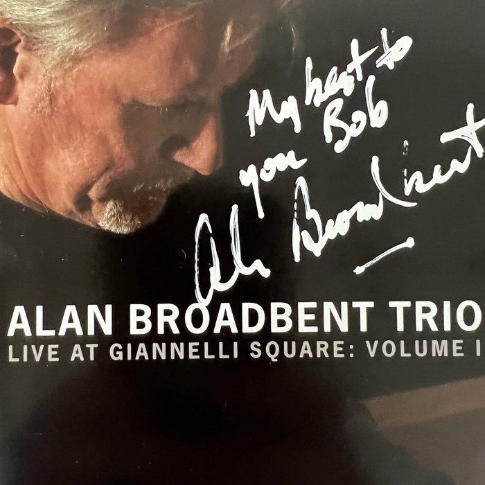 Lot 15: Alan Broadbent Live At Giannelli Square signed CD