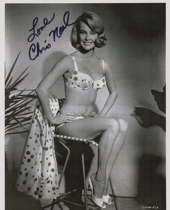 Lot 17: Girl Happy Chris Noel  signed photo