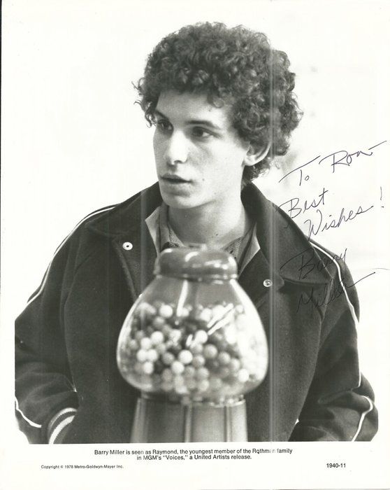 Lot 34: Voices Barry Miller Signed Movie Photo