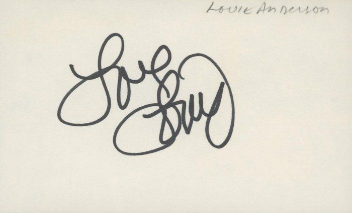 Lot 37: Comedian Louie Anderson signature cut
