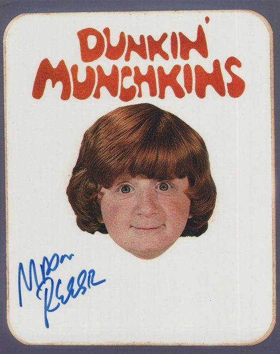 Lot 47: Dunkin' Donuts Munchkins Mason Reese Signed Photo