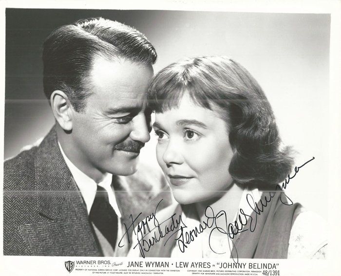 Lot 106: Johnny Belinda Jane Wyman Signed Movie Photo