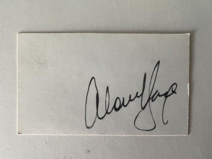 Lot 121: Talk Show Host Alan King original signature