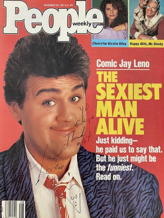 Lot 126: Jay Leno autographed People magazine cover