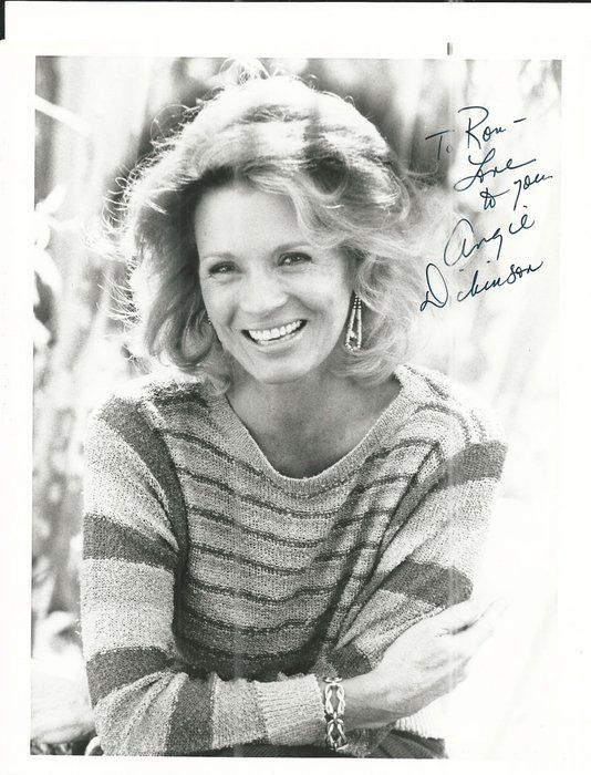 Lot 132: Police Woman Angie Dickinson Signed Photo