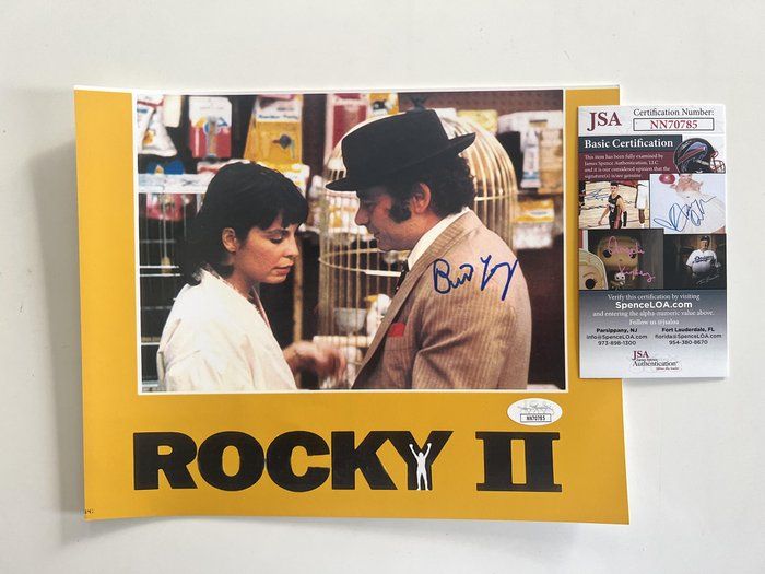 Lot 142: Rocky II Burt Young signed photo. JSA