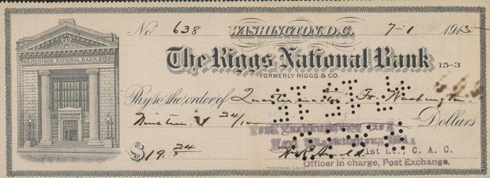 Lot 152: Major General William Arnold signed check