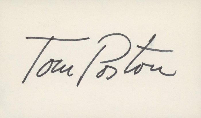 Lot 168: Newhart Tom Poston signature cut